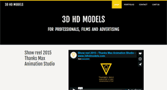 Desktop Screenshot of 3dhdmodels.com