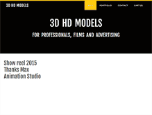 Tablet Screenshot of 3dhdmodels.com